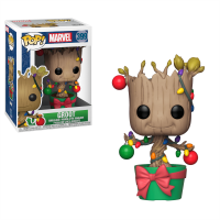 Funko Bobble: Marvel: Holiday: Groot w/ Lights & Ornaments