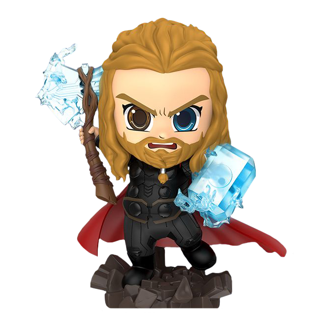 Купить Avengers 4: Endgame - Thor UV Effect Cosbaby 3.75” Hot Toys Bobble-Head Figure 