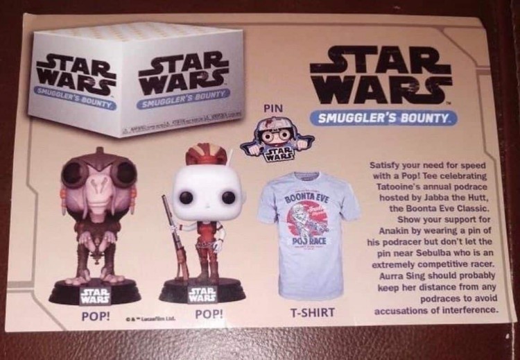 Купить Funko Star Wars Smuggler's Bounty Subscription Box August L size 