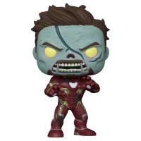 Фигурка Funko POP! Bobble Marvel What If Zombie Iron Man (Exc) 10" 
