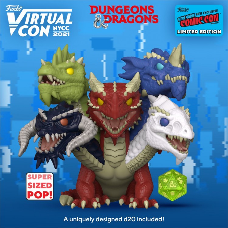 Купить Фигурка Funko Dungeons & Dragons - Tiamat with Dice 6” NYCC 2021 Fall Convention Exc 