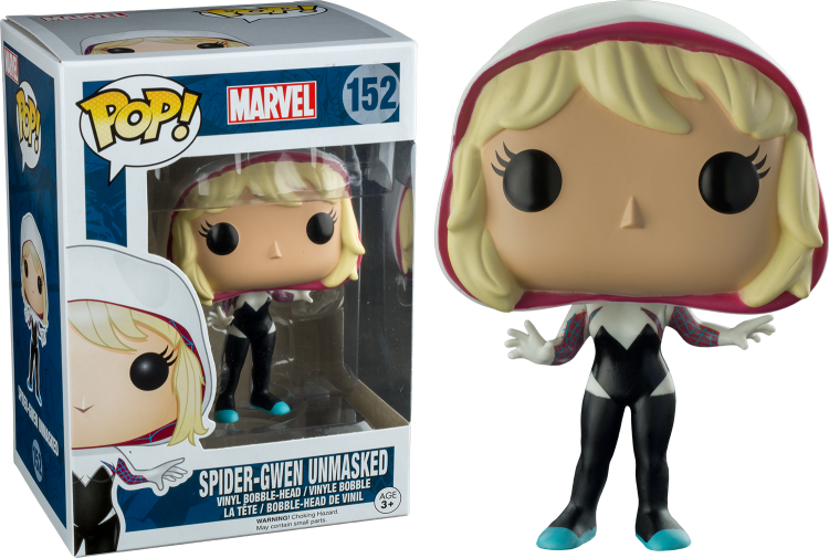 Купить Spider-Man - Spider-Gwen Hooded Unmasked Pop! Vinyl Figure(слегка мятая коробка) 