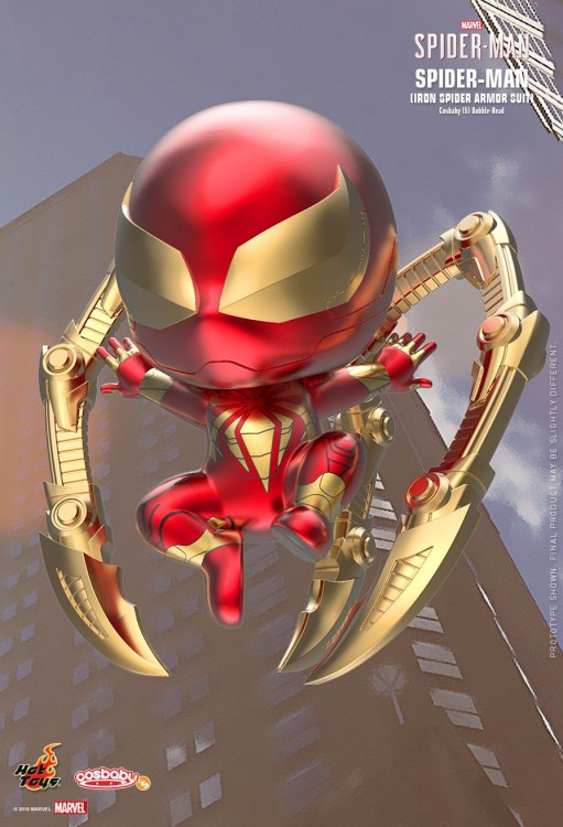 Купить Marvel’s Spider-Man (2018) - Spider-Man Iron Spider Suit Cosbaby 3.75” Hot Toys Bobble-Head Figure 