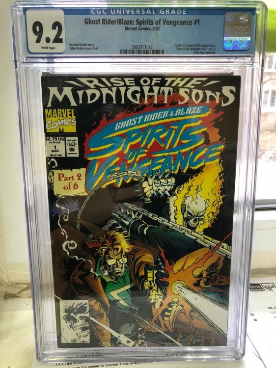 Купить Ghost Rider/Blaze: Spirits of Vengeance 1 CGC 9.2 Marvel Comics 