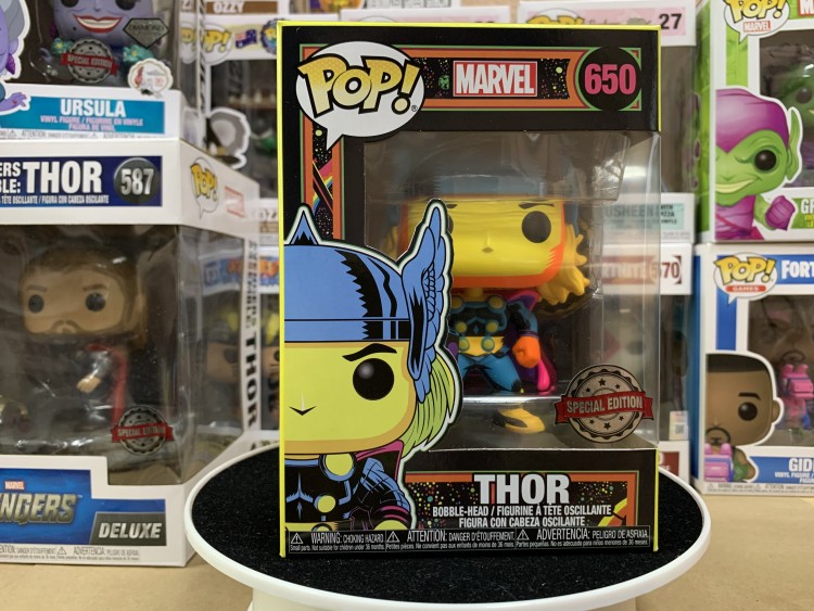 Купить Фигурка Funko POP! Bobble Marvel Thor (Black Light) (Exc)  
