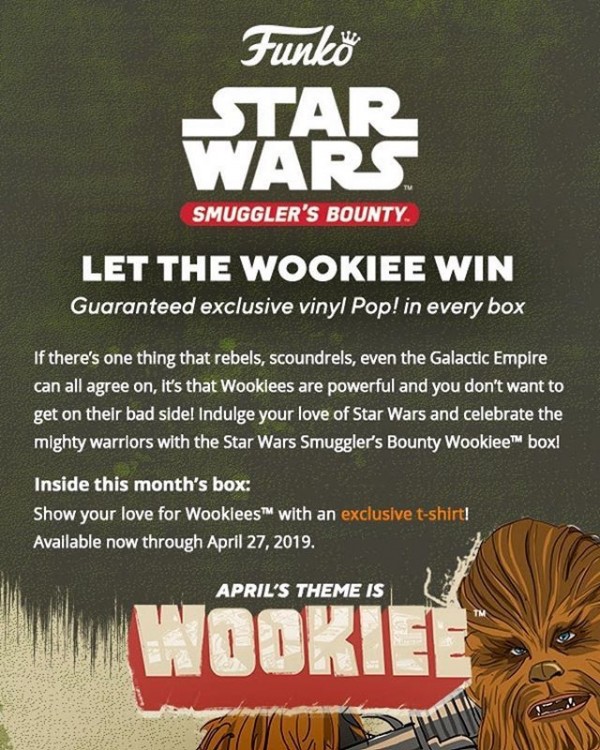 Купить April’s Star Wars Smugglers Bounty is WOOKIE 