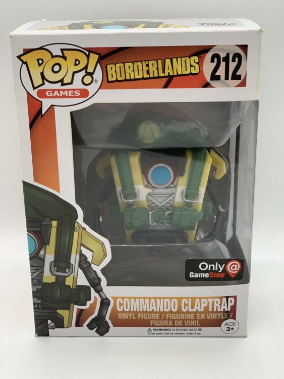Купить Funko Pop Commando Claptrap Borderlands #212 GameStop Exclusive 