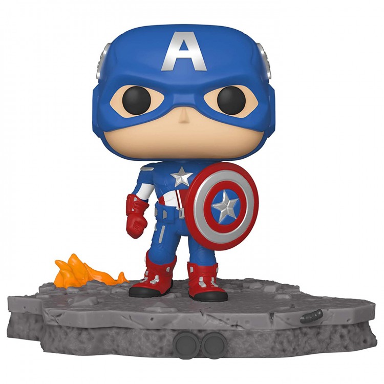Купить Фигурка Funko POP! Bobble: Deluxe: Avengers: Captain America (Assemble) (Exc)  