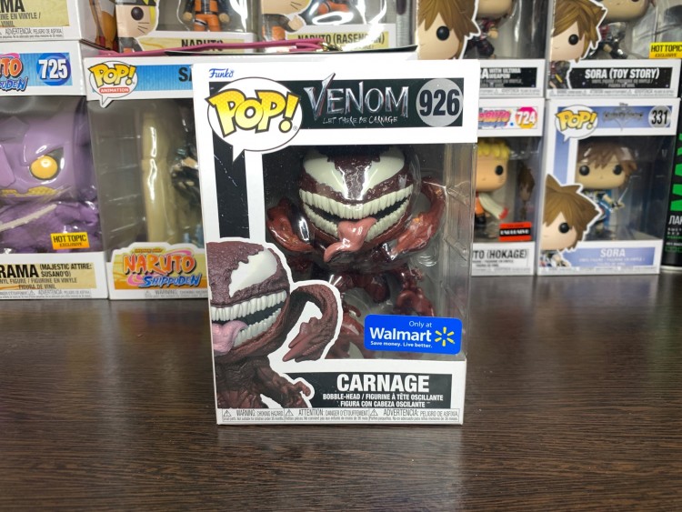 Купить Фигурка Funko Pop! Marvel Venom Let There Be Carnage: Carnage 2021 NYCC Exclusive (Стикер Walmart) 