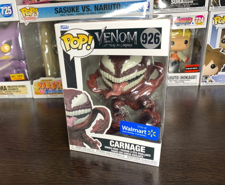 Купить Фигурка Funko Pop! Marvel Venom Let There Be Carnage: Carnage 2021 NYCC Exclusive (Стикер Walmart) 
