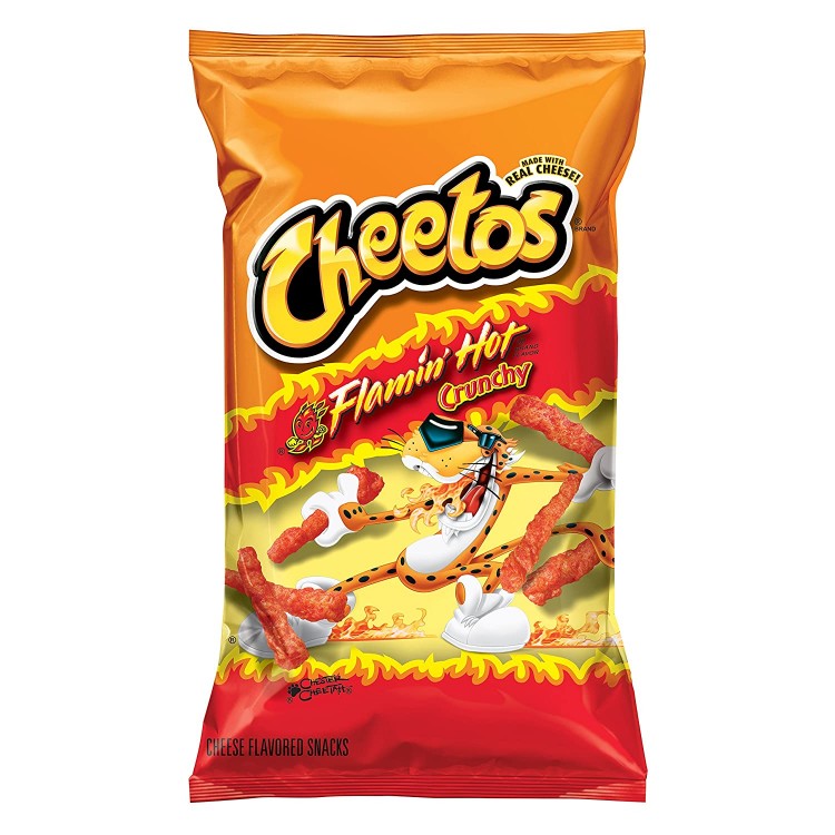 Купить Cheetos Crunchy Flamin' Hot Cheese Flavored Snacks 50 грамм 