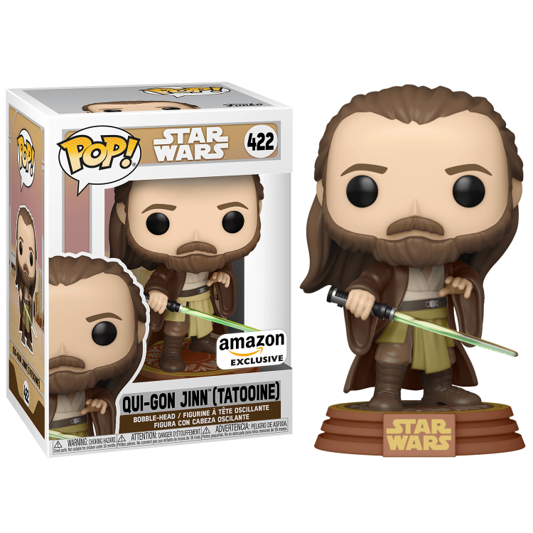 Купить Funko POP! Star Wars: Qui-Gon Jinn (Tatooine) Amazon Exclusive 