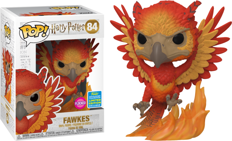 Купить Harry Potter - Fawkes Flocked Pop! Vinyl Figure (2019 Summer Convention Exclusive) 