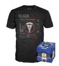 Funko POP! Tees Overwatch Retribution Blackwatch Covert Ops Black T-Shirt M-size