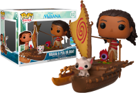 Moana  - Moana with Pua & Hei Hei on Boat Pop! Rides Vinyl Figure (2019 Summer Convention Exclusive)