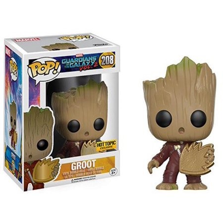 Купить Funko POP! Hot Topic Guardians of the Galaxy Vol 2 Toddler Groot Toy Figure with shield 