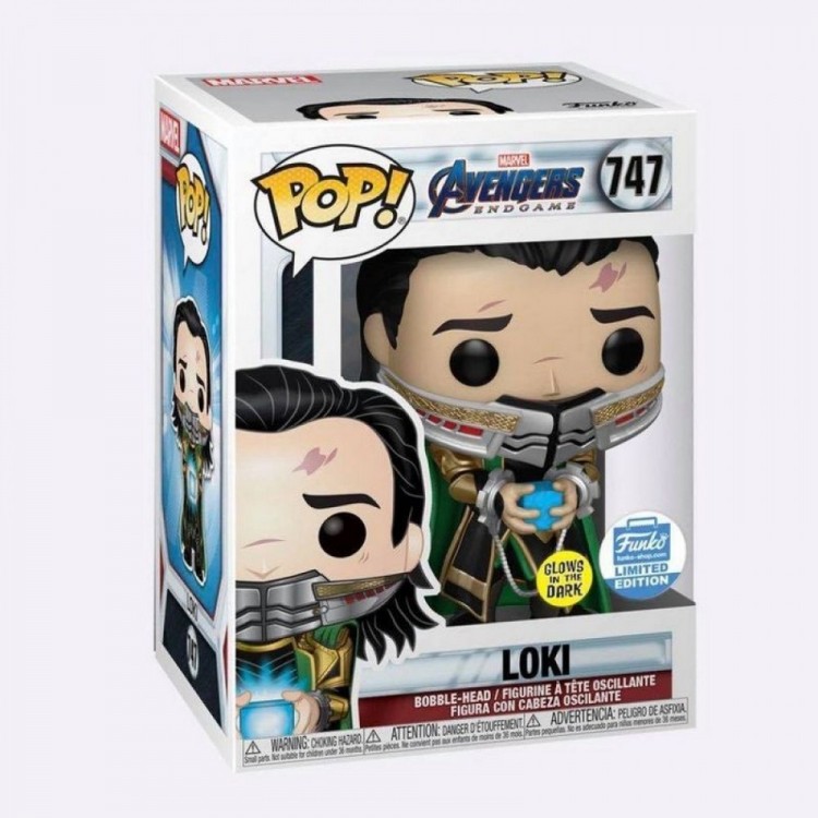 Купить Funko Pop! Marvel Loki with Tesseract GITD Exclusive #747 