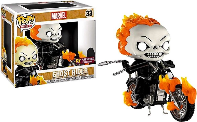 Купить Funko Marvel Ghost Rider Funko POP Rides Ghost Rider with Bike Exclusive 
