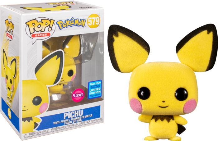 Купить  Pokemon - Pichu Flocked Pop! Vinyl Figure (2020 Wondrous Convention Exclusive) 