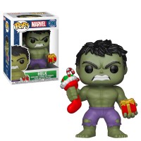  Funko Bobble: Marvel: Holiday: Hulk w/ Stocking & Plush