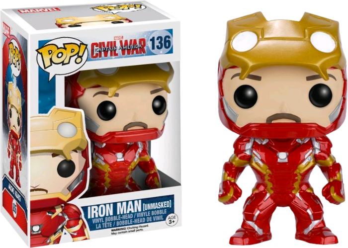 Купить  Captain America: Civil War - Unmasked Iron Man Pop! Vinyl Figure 