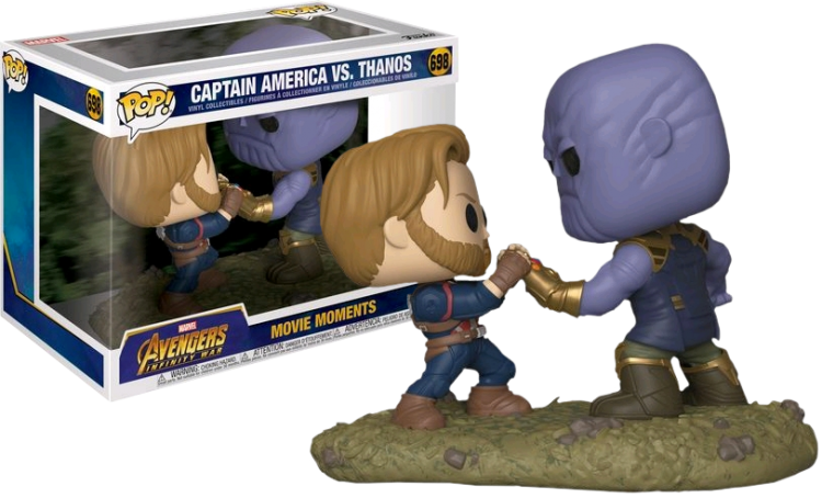 Купить Avengers 3: Infinity War - Captain America vs Thanos Movie Moments Pop! Vinyl Figure 2-Pack 