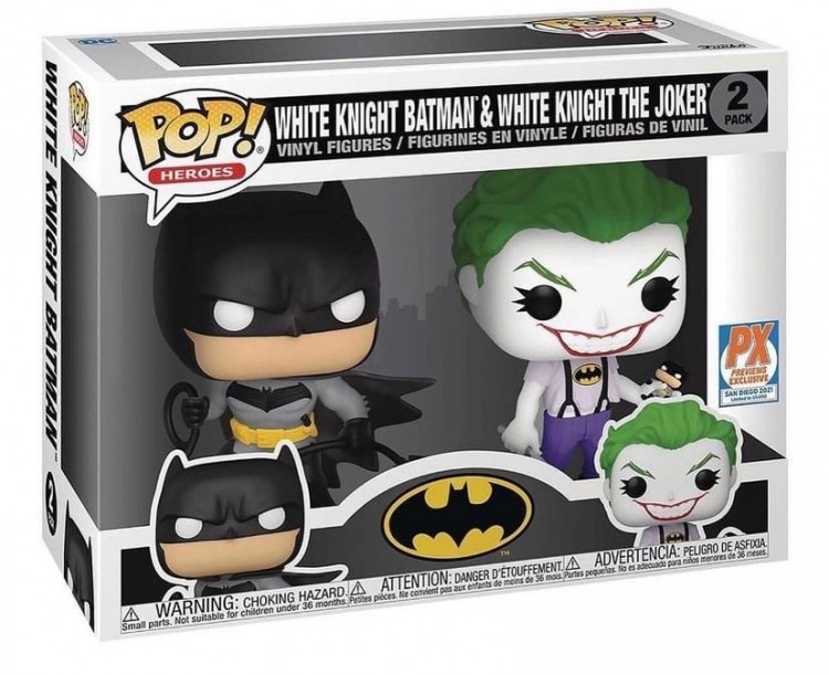 Купить Фигурки Funko Batman White Knight Batman and Joker Pop! Vinyl Figure 2-Pack - Previews Exclusive 