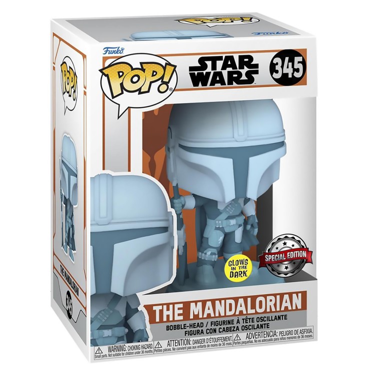 Купить Фигурка Funko POP! Bobble Star Wars Mandalorian Mandalorian (Holo) (GW) (Exc)  