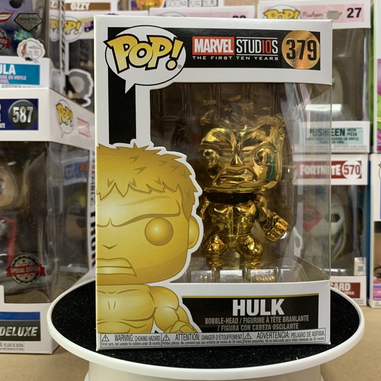 Купить Funko POP! Bobble: Marvel: MS 10: Hulk (Chrome) 