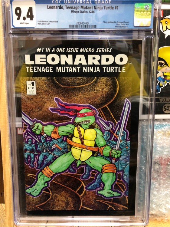 Купить Leonardo, Teenage Mutant Ninja Turtle #1 CGC 9.4 (1986) Mirage Studios White 