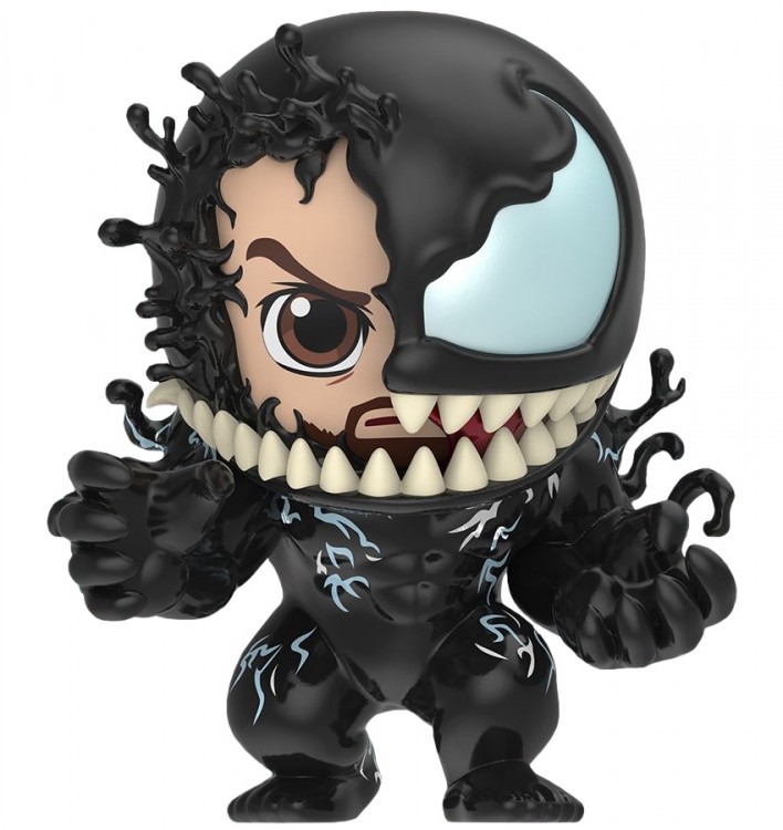 Купить Venom - Venom & Eddie Brock Cosbaby 3.75” Hot Toys Bobble-Head Figure 