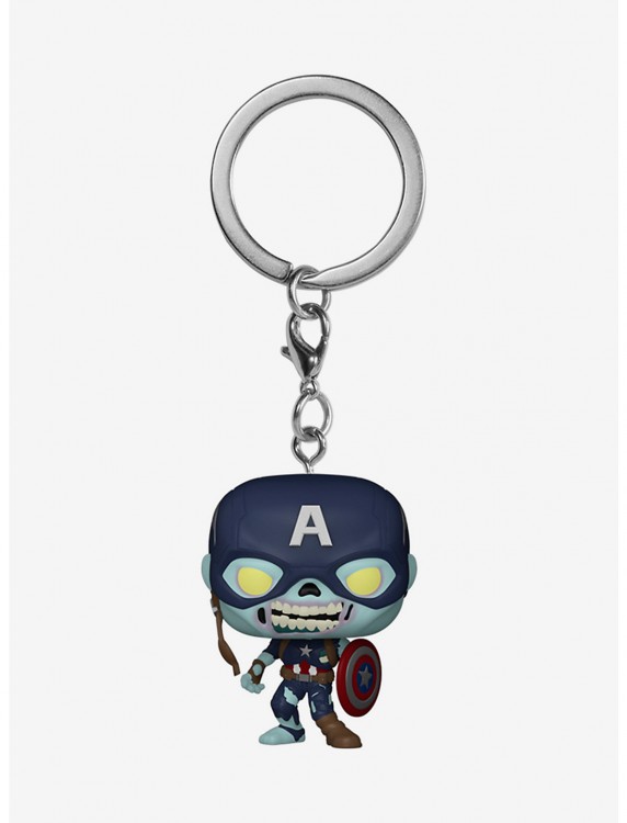 Купить Брелок Funko Pocket POP! Keychain Marvel What If Zombie Captain America  