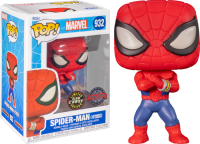 Фигурка Funko POP! Bobble Marvel Spider-Man (Japanese TV Series) (GW) Chase (Exc)