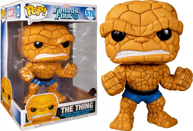 Купить Funko POP! Bobble: Marvel: Fantastic Four: 10" The Thing 