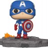 Купить Funko Pop! Deluxe, Marvel: Avengers Assemble Series - Captain America, Amazon Exclusive, Figure 6 of 6  