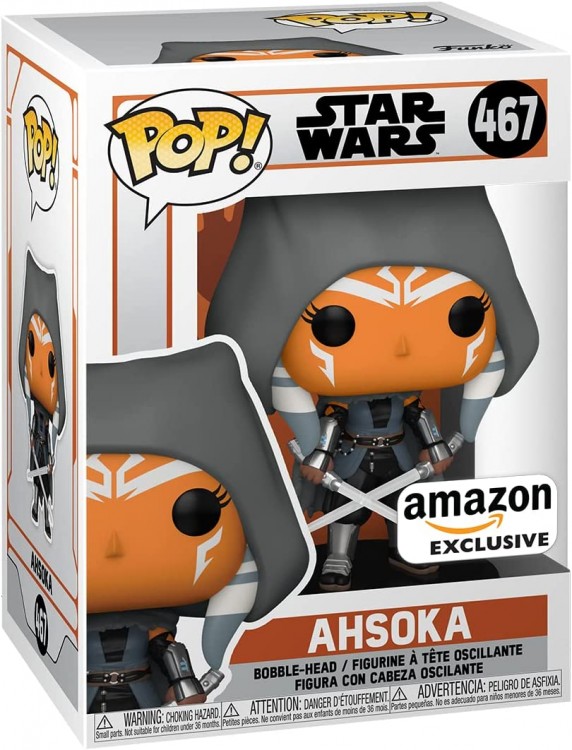 Купить Funko Pop! Star Wars: The Mandalorian - Hooded Ahsoka with Dual Sabers Amazon Exclusive 