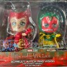 Купить Фигурка Hot Toys Cosbaby Marvel Vision Wanda Scarlet Witch Halloween Set 