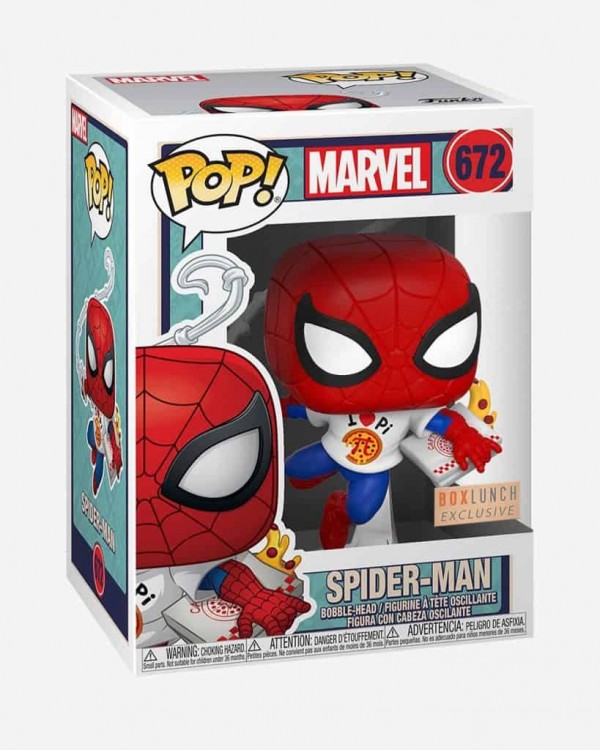 Купить Funko Pop! Marvel Eat the Universe Spider-Man with Pizza Vinyl Bobble-Head - BoxLunch Exclusive 