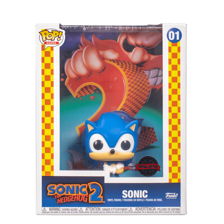Купить Фигурка Funko POP! Game Cover Sonic the Hedgehog Sonic (Exc)  