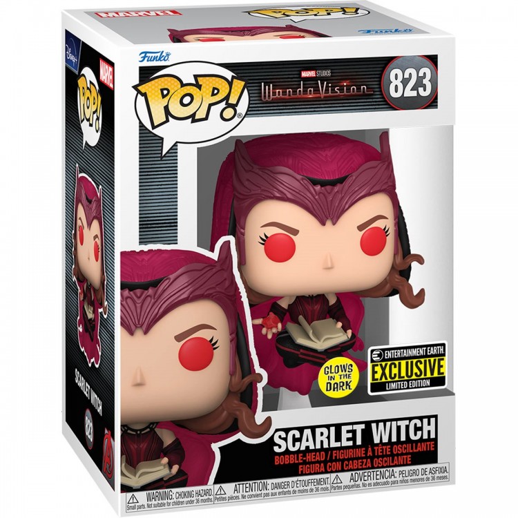 Купить Фигурка Funko Pop! WandaVision Scarlet Witch Glow-in-the-Dark Pop! Vinyl Figure - Entertainment Earth Exclusive 