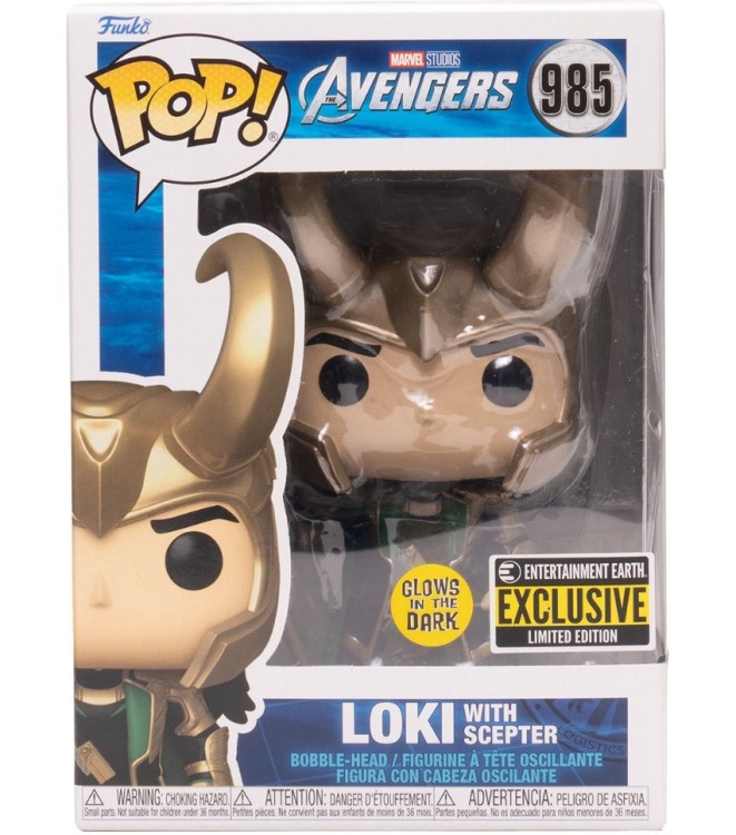 Купить Фигурка Funko Avengers Loki with Scepter Pop! Vinyl Figure - Entertainment Earth Exclusive 