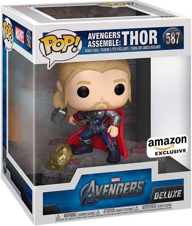 Купить Funko Pop! Deluxe, Marvel: Avengers Assemble Series - Thor, Amazon Exclusive, Figure 4 of 6 