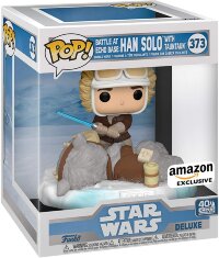 Funko Pop! Deluxe Star Wars: Battle at Echo Base Series - Han Solo and Taun Taun, Amazon Exclusive, Figure 2 of 6, Multicolor