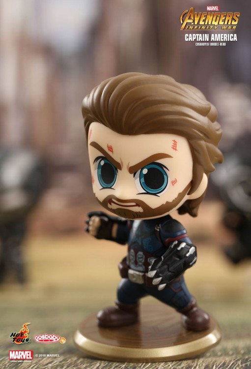 Купить Avengers 3: Infinity War - Captain America Cosbaby 3.75” Hot Toys Bobble-Head Figure 