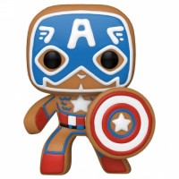 Фигурка Funko POP! Bobble Marvel Holiday Gingerbread Captain America 