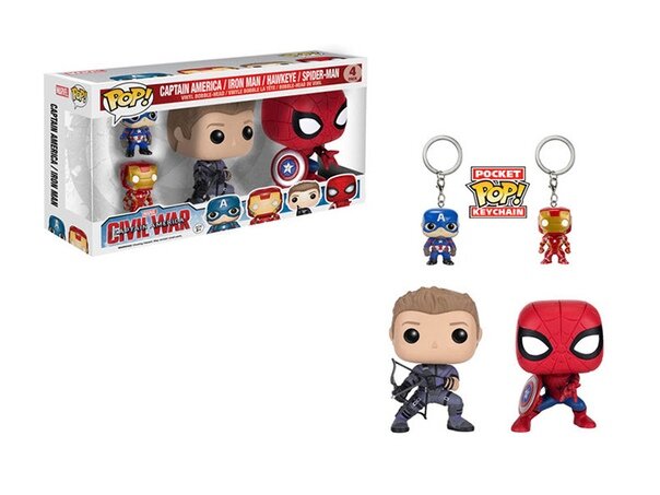 Купить Pop! Marvel: Captain America: Civil War - 4 Pack 