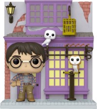 Harry Potter - Harry Potter with Eeylops Owl Emporium Diagon Alley Diorama Deluxe Pop! Vinyl Figure