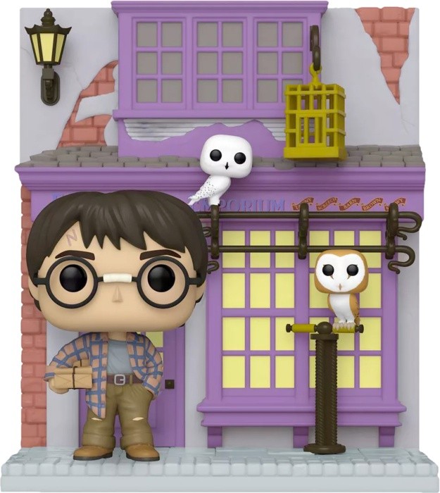 Купить Harry Potter - Harry Potter with Eeylops Owl Emporium Diagon Alley Diorama Deluxe Pop! Vinyl Figure 