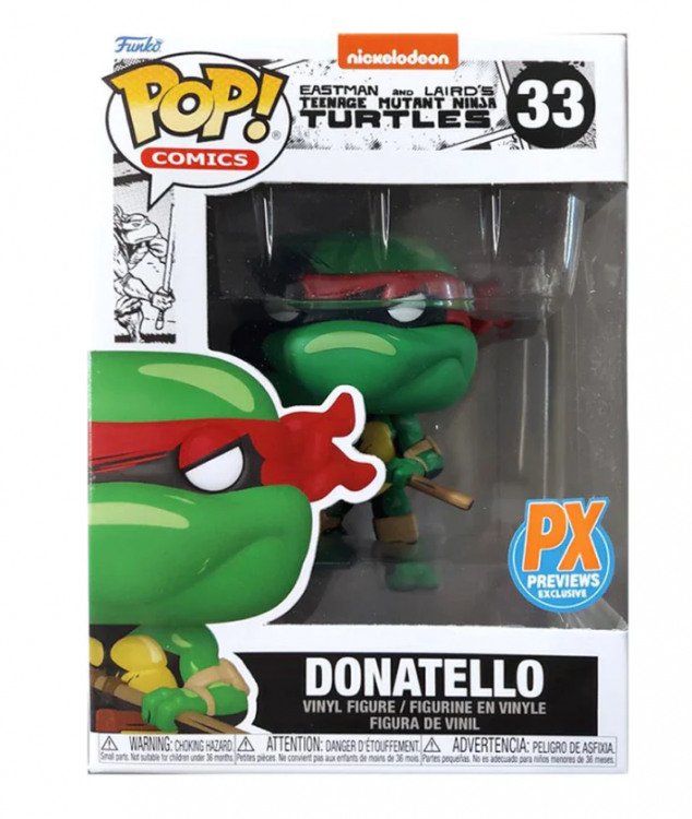 Купить Фигурка Funko Pop! Comics Teenage Mutant Ninja Turtles: Donatello Previews Exclusive  