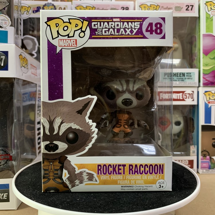 Купить Funko Marvel Guardians of the Galaxy Funko POP Marvel Rocket Raccoon Vinyl Bobble Head 